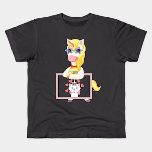 unicorn and caticorn Kids T-Shirt